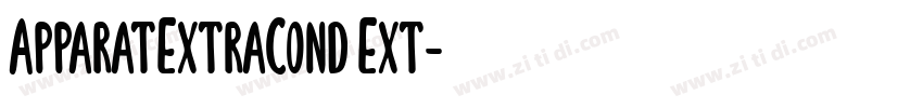 ApparatExtraCond Ext字体转换